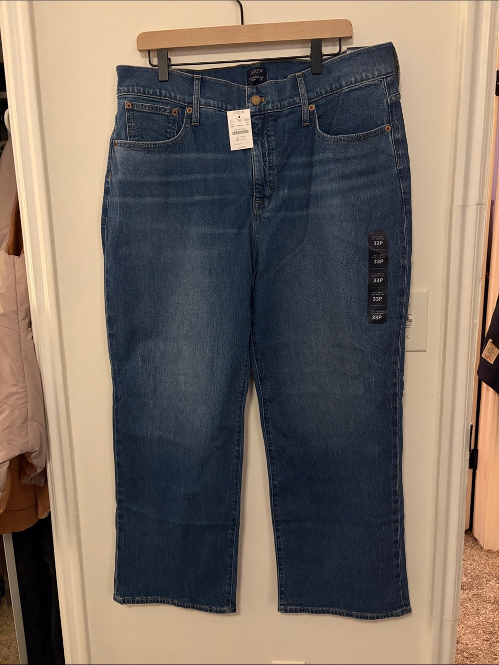 JCrew Full Length Slim Wide Leg Jeans